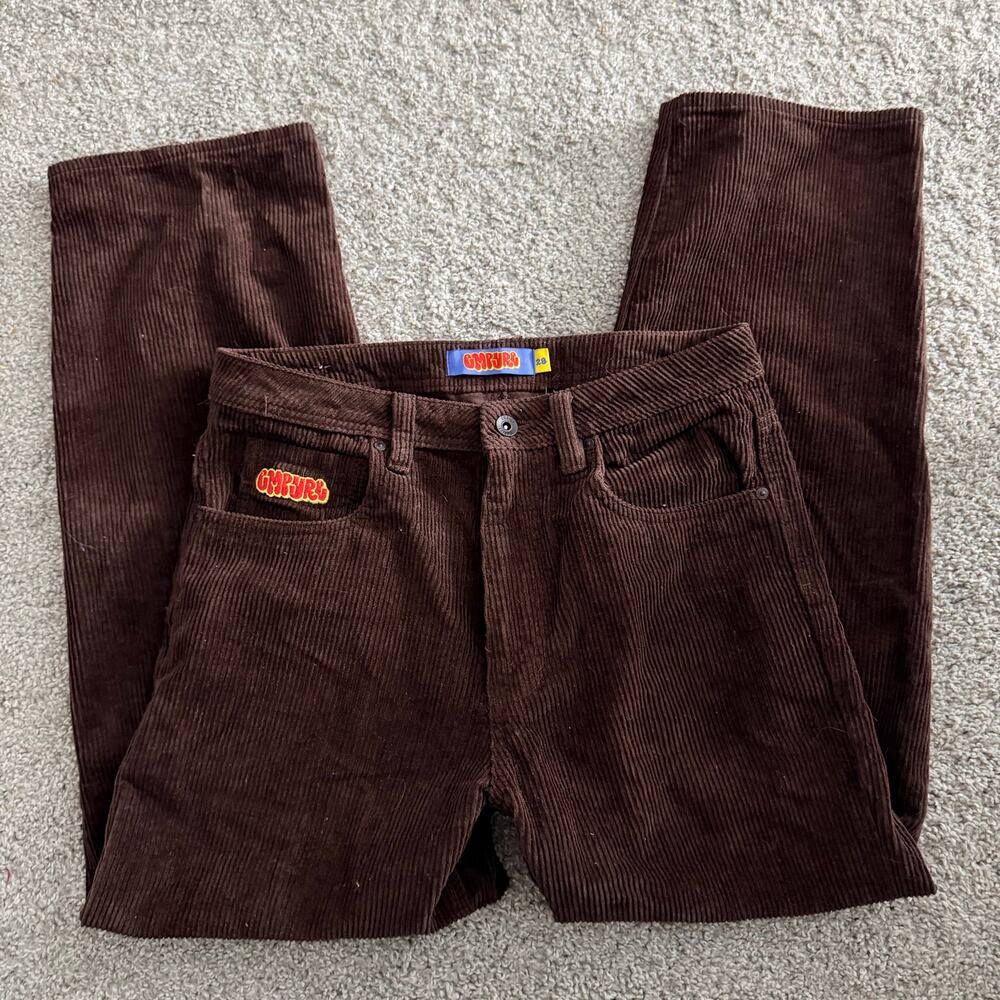 Empyre Brown Corduroy Pants Mens Size 28 Skater Streetwear